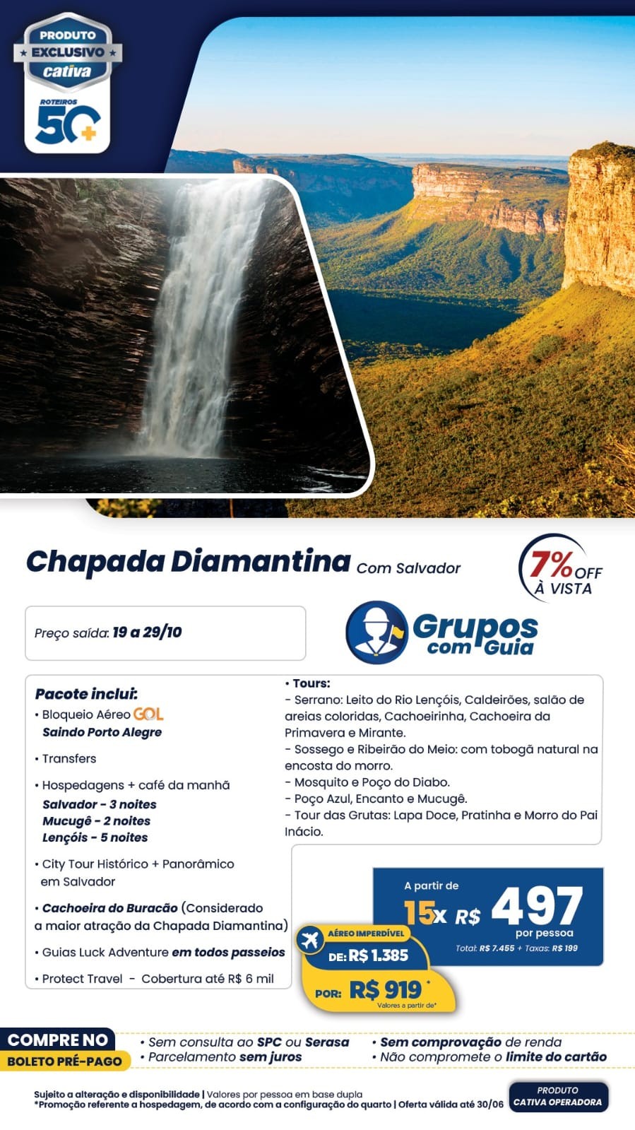 Lâmina completa — Chapada Diamantina com Salvador