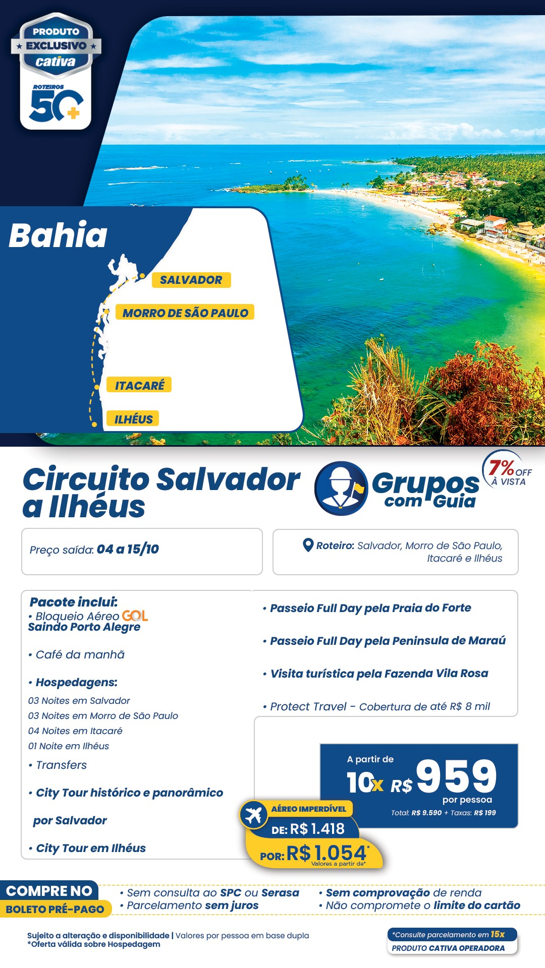 Lâmina completa — Circuito Salvador a Ilhéus